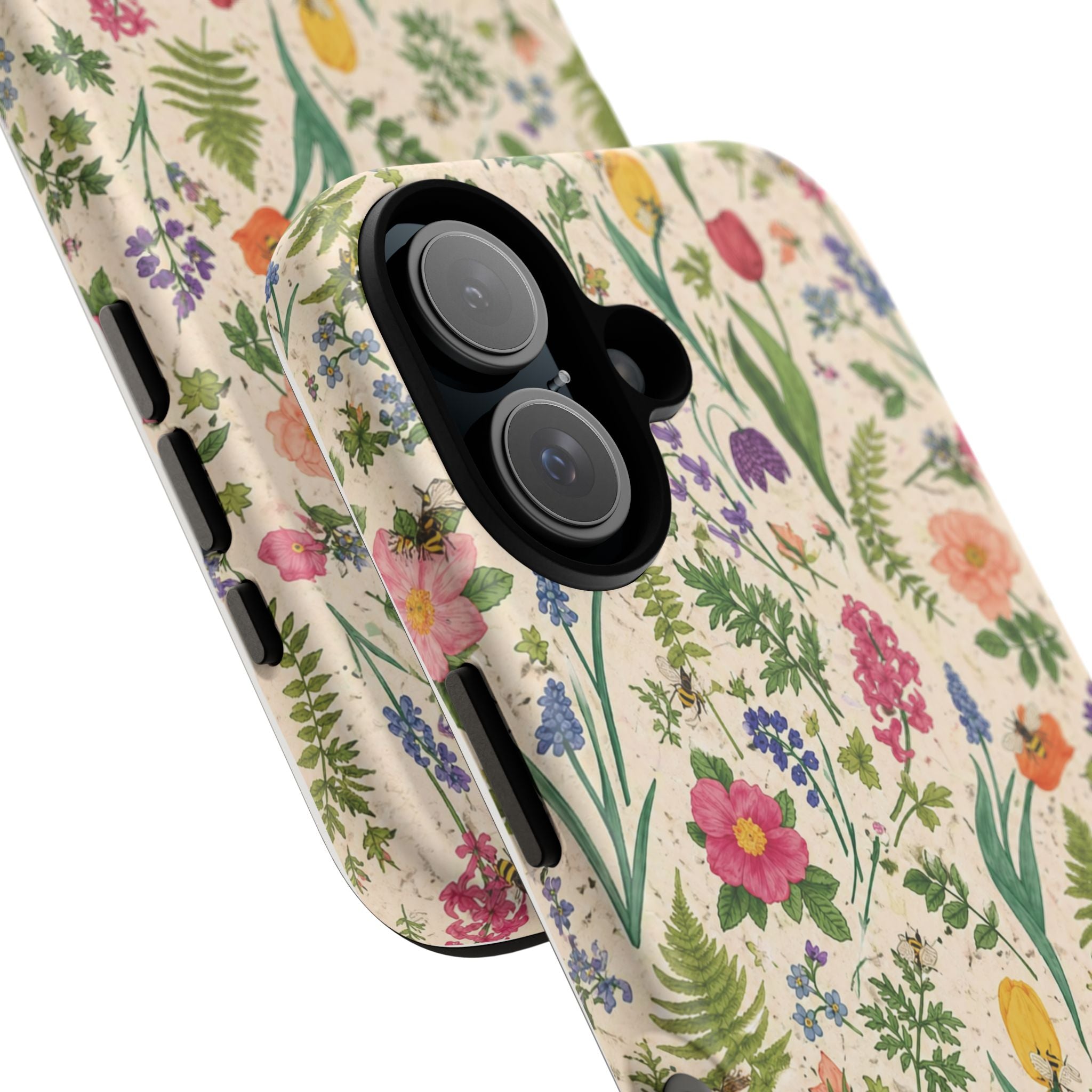 Spring Floral & Bee Pattern Tough Case