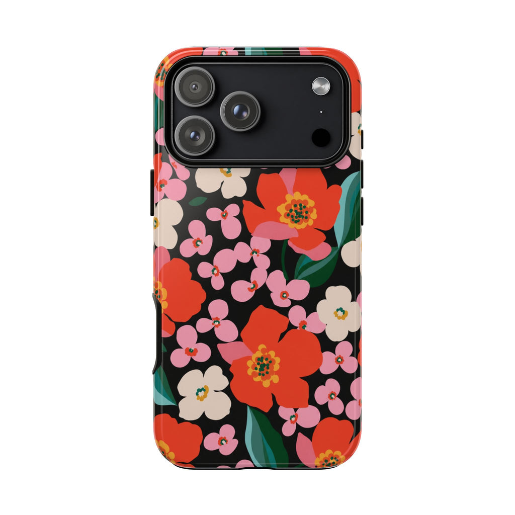 Bold Retro Floral Tough Case