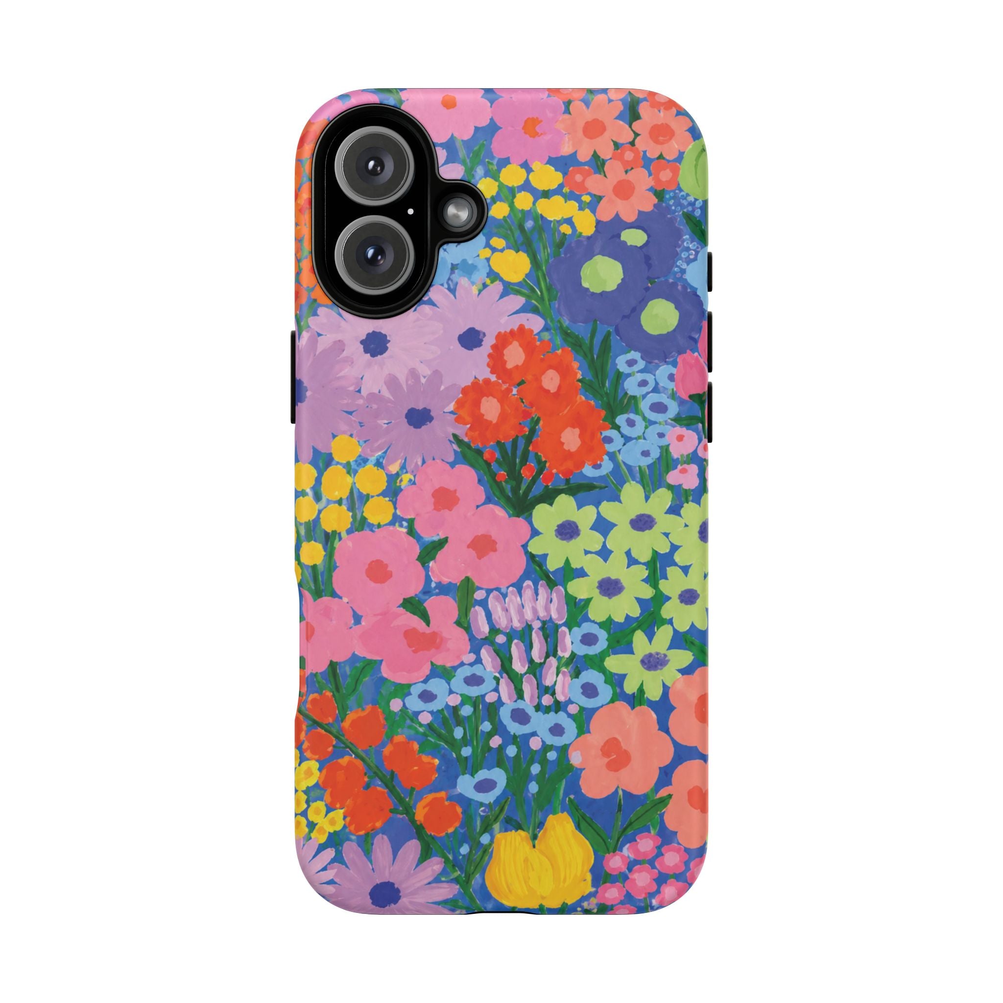 Colorful Floral Pattern Cute Aesthetic Tough Case