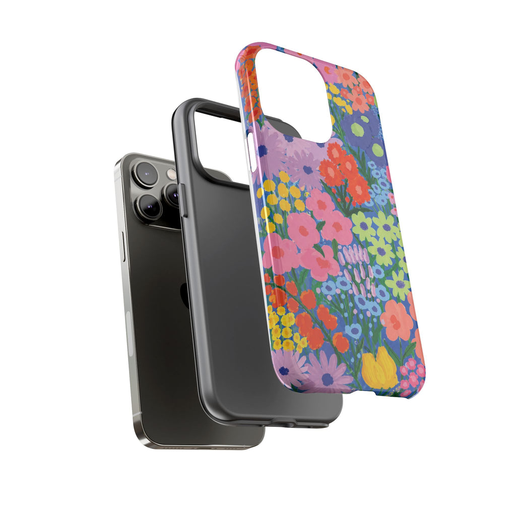 Colorful Floral Pattern Cute Aesthetic Tough Case
