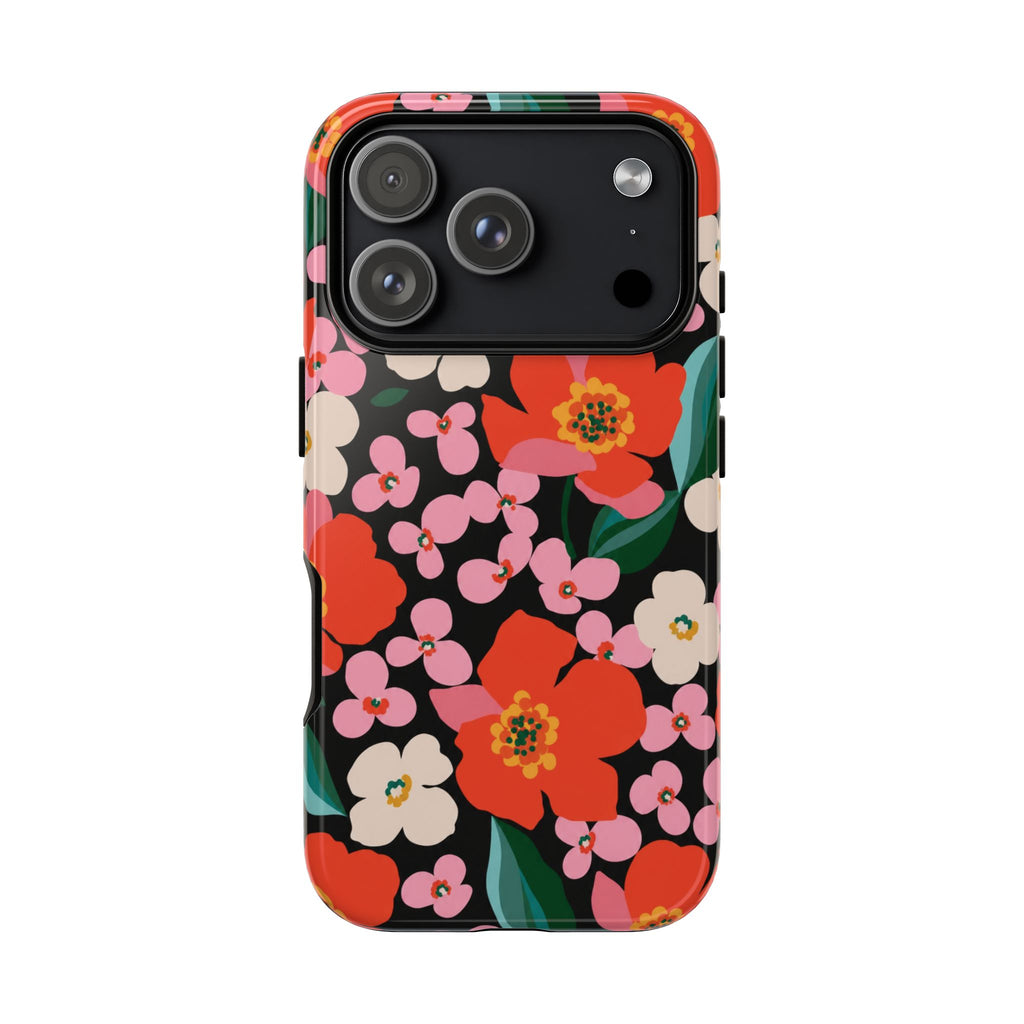 Bold Retro Floral Tough Case