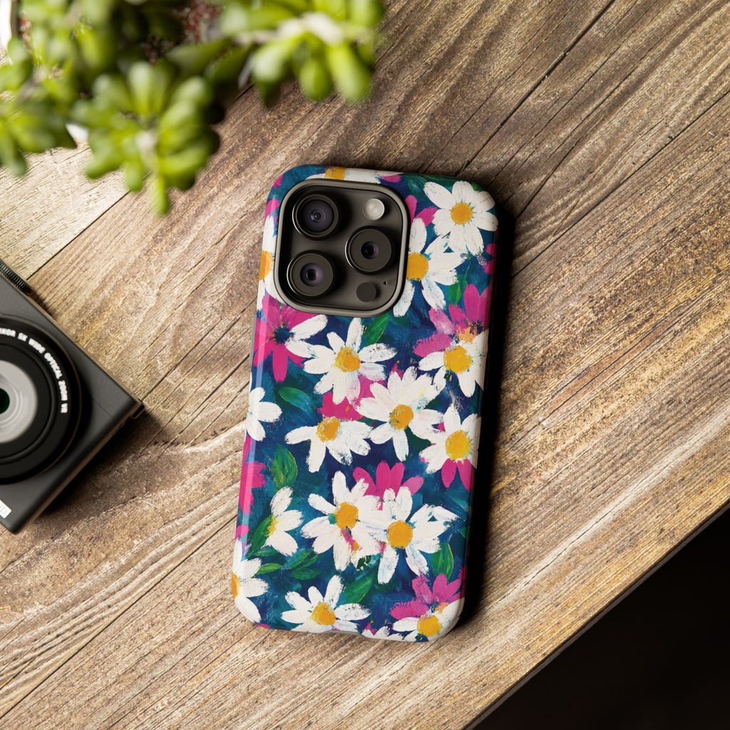 Painted Daisy Floral Tough Case