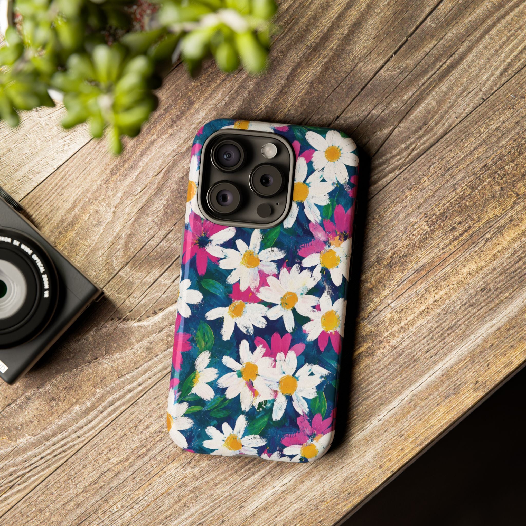 Painted Daisy Floral Tough Case