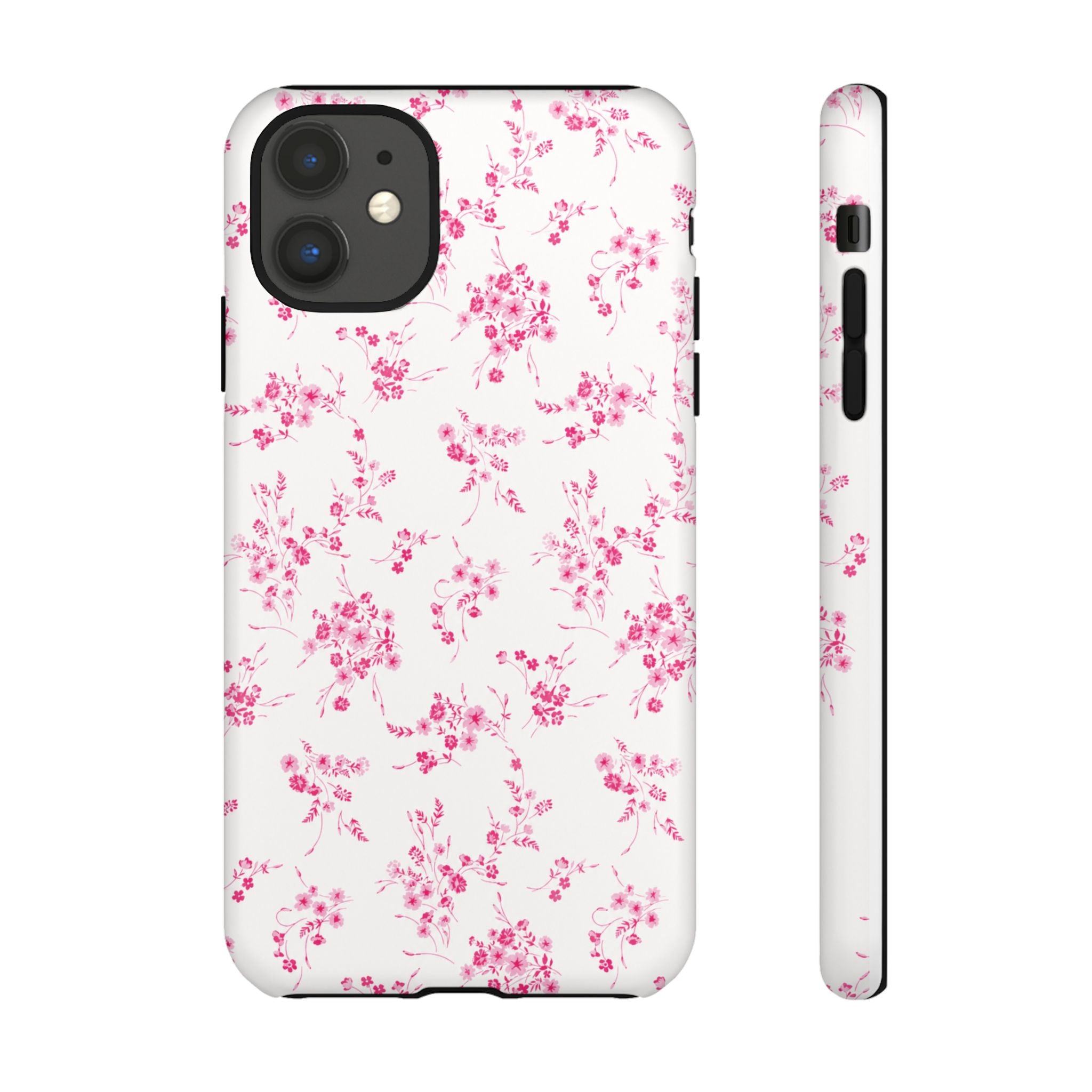 Burgundy Ditsy Floral Tough Case