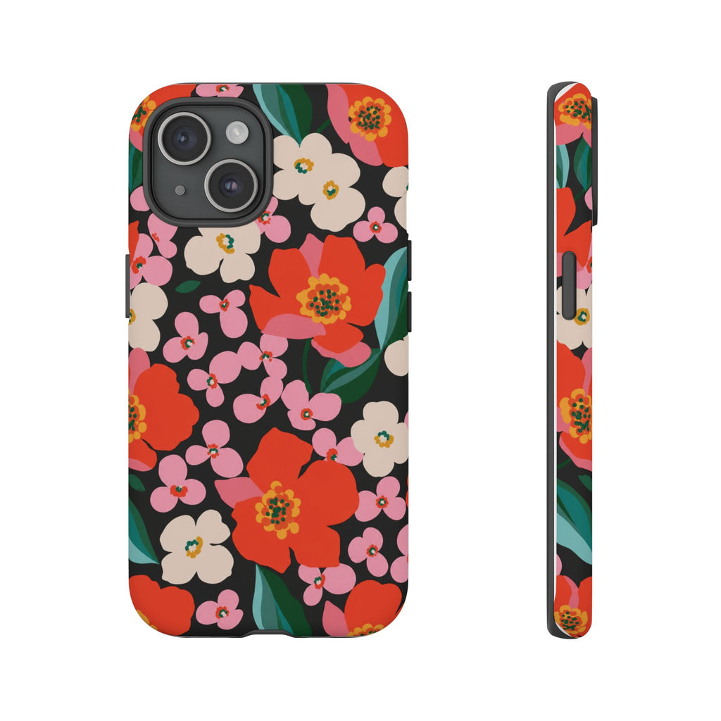 Bold Retro Floral Tough Case
