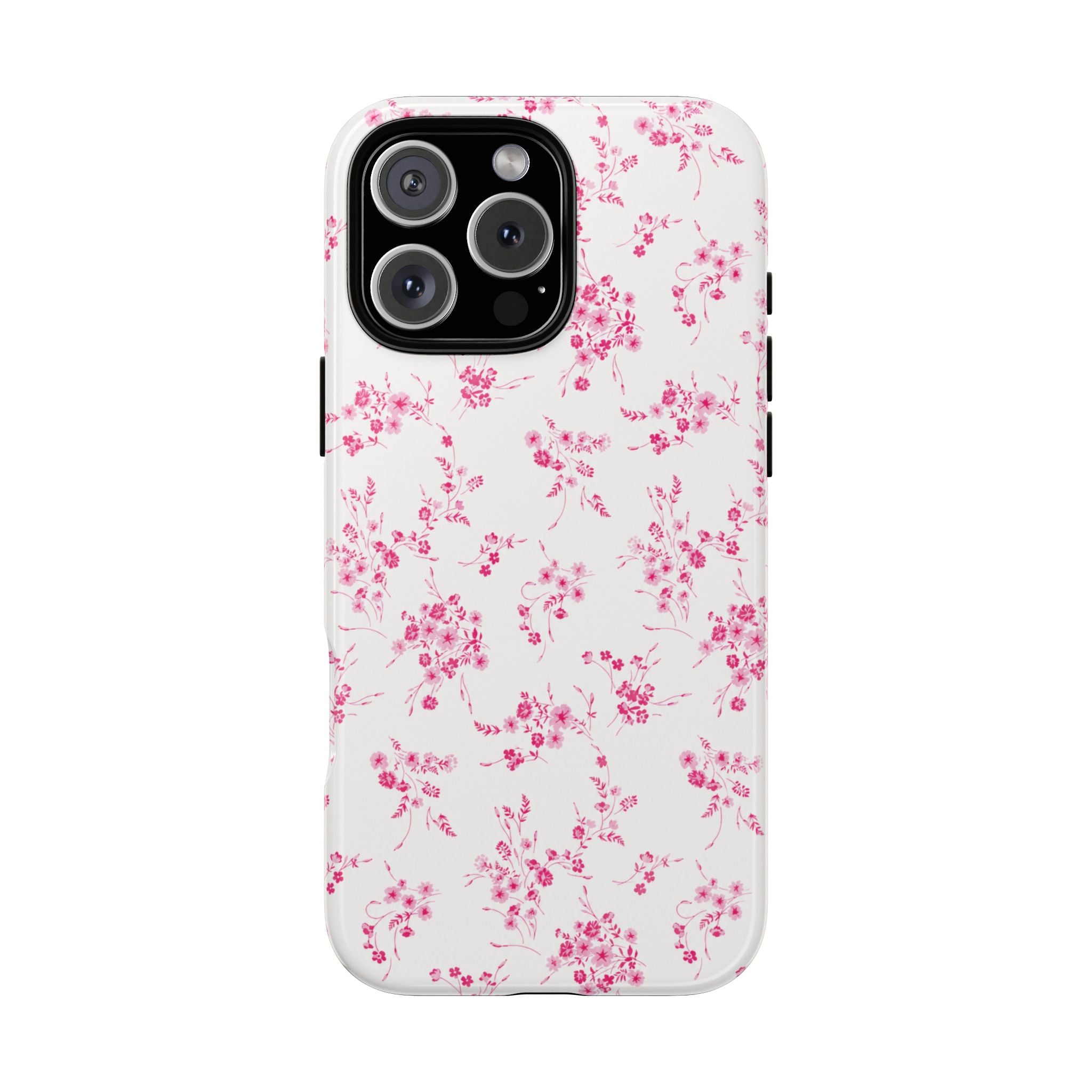 Burgundy Ditsy Floral Tough Case