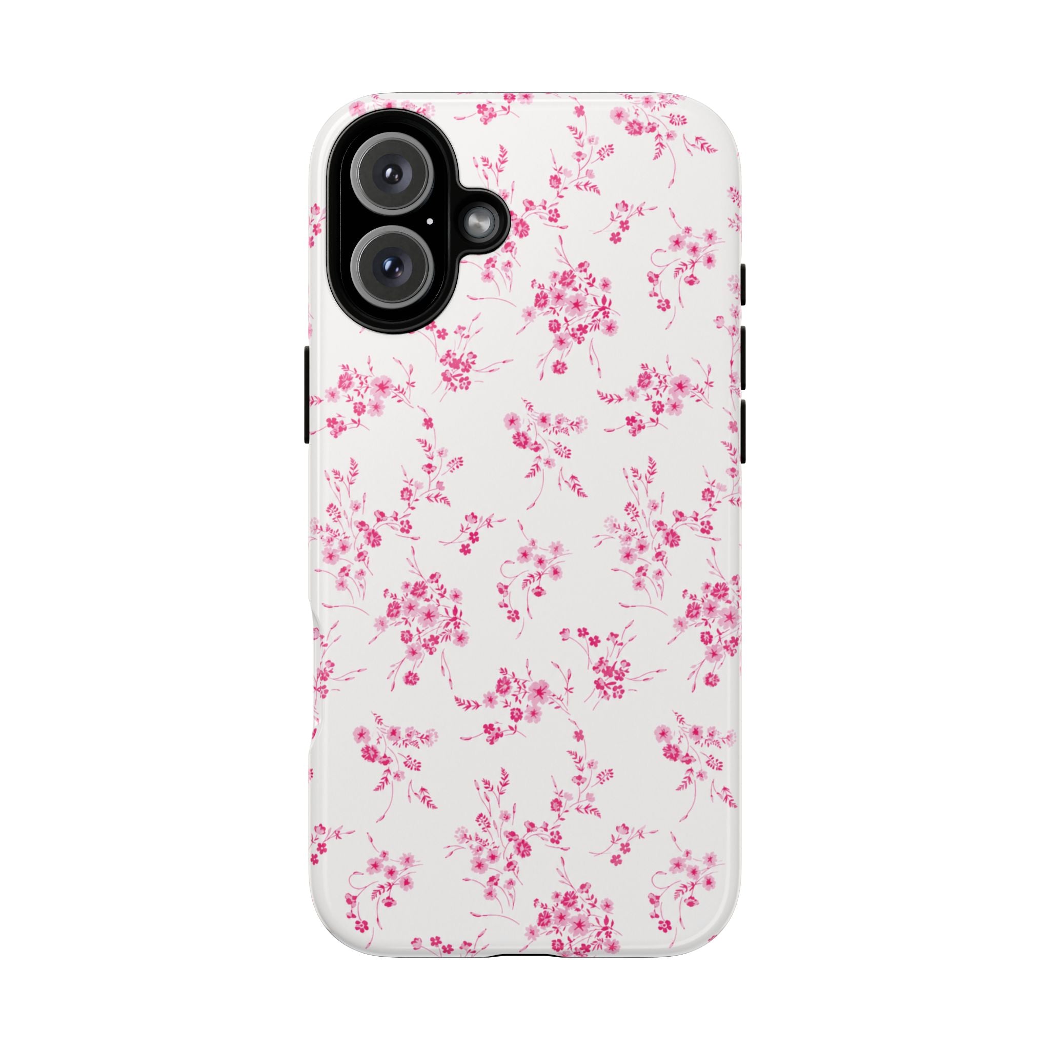 Burgundy Ditsy Floral Tough Case