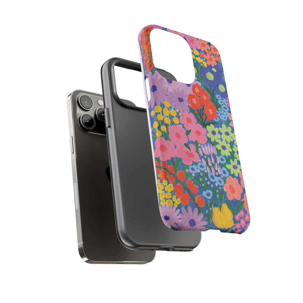 Colorful Floral Pattern Cute Aesthetic Tough Case