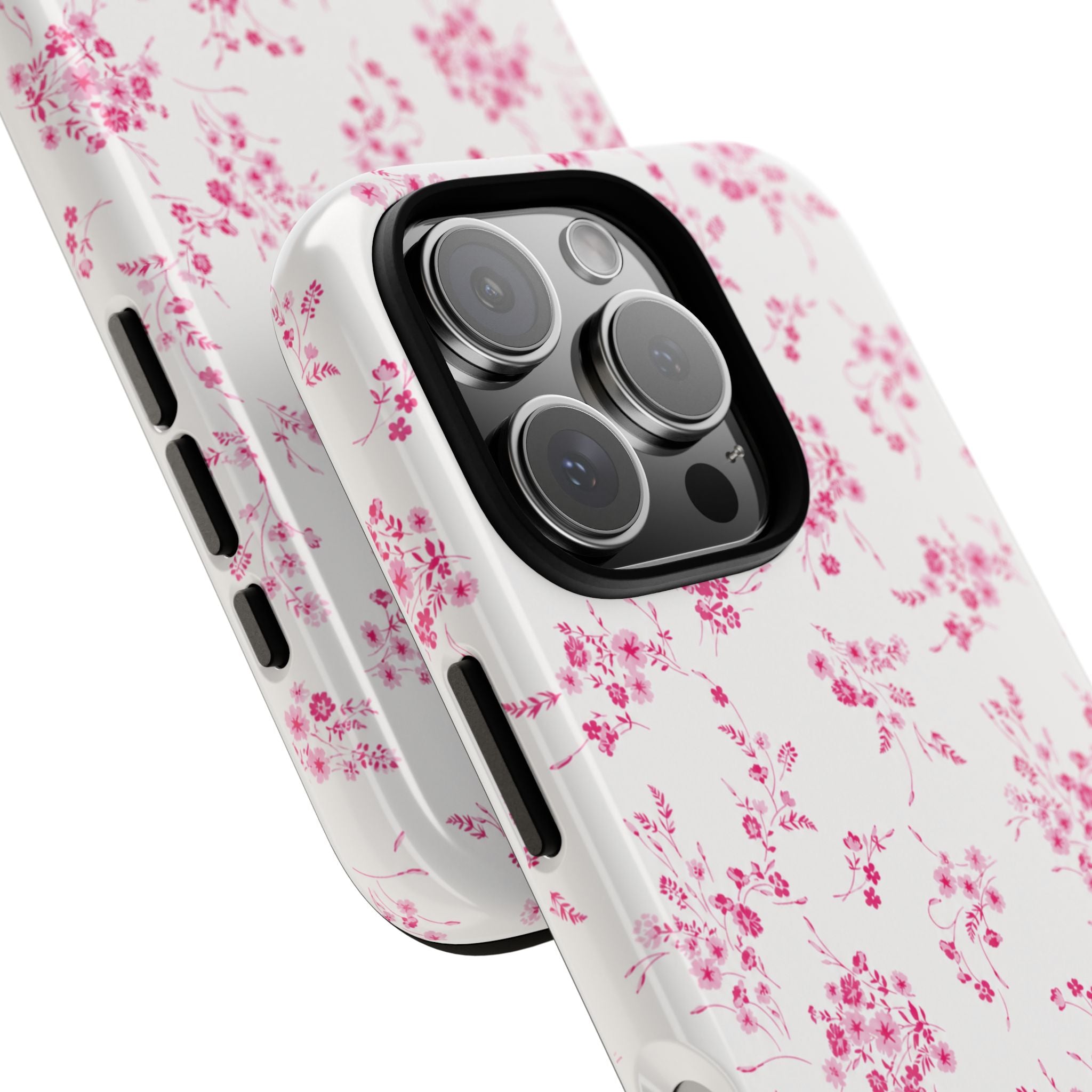 Burgundy Ditsy Floral Tough Case