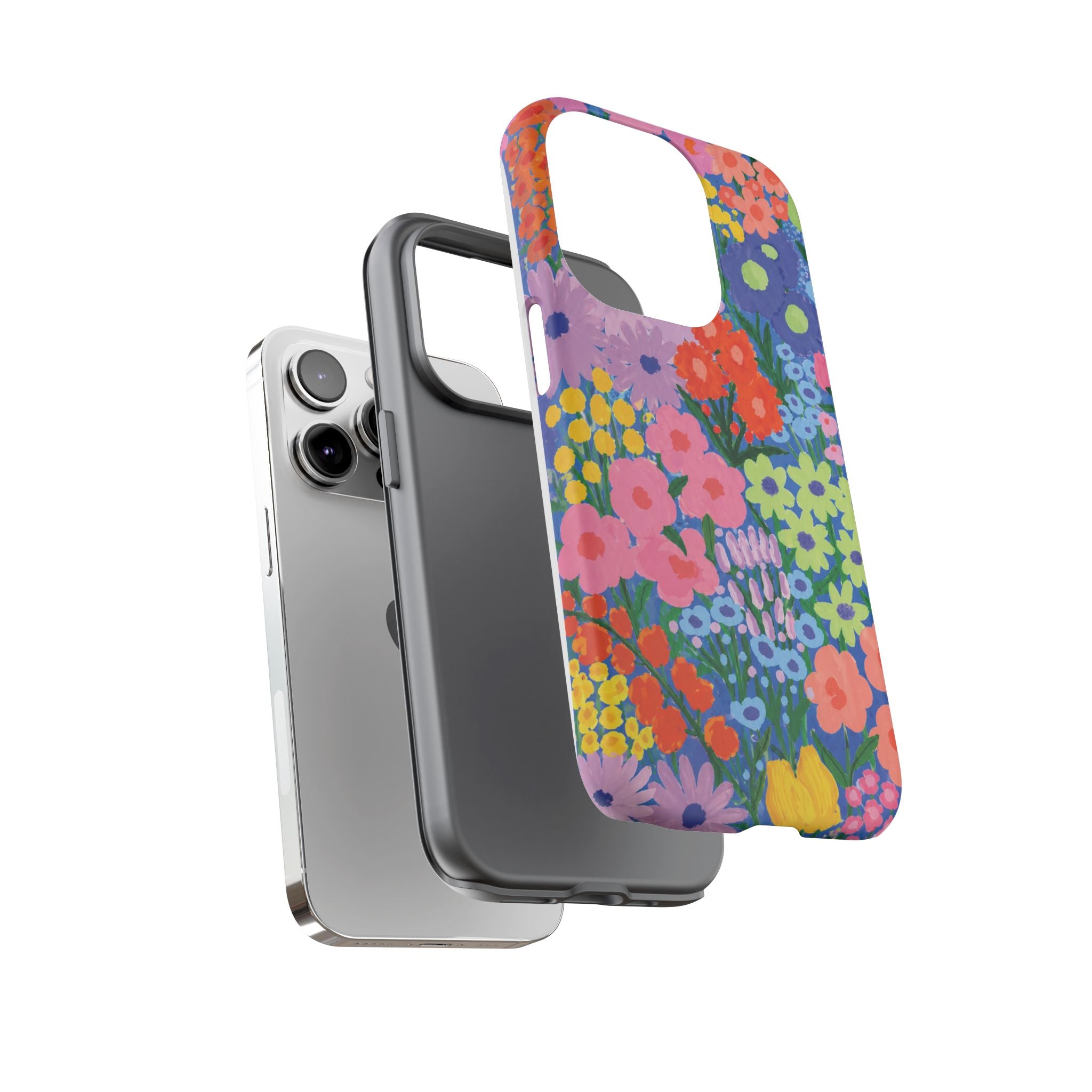Colorful Floral Pattern Cute Aesthetic Tough Case