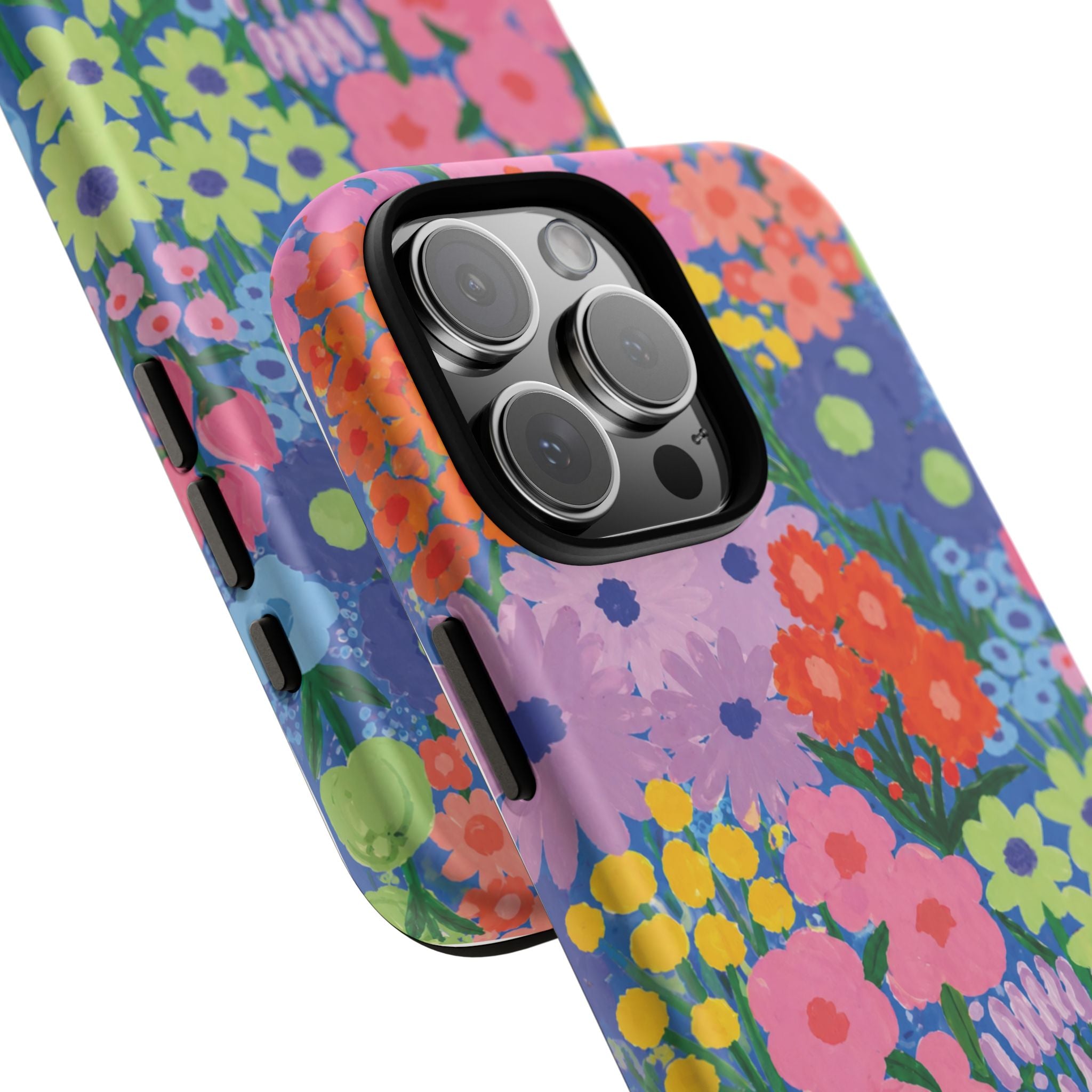 Colorful Floral Pattern Cute Aesthetic Tough Case