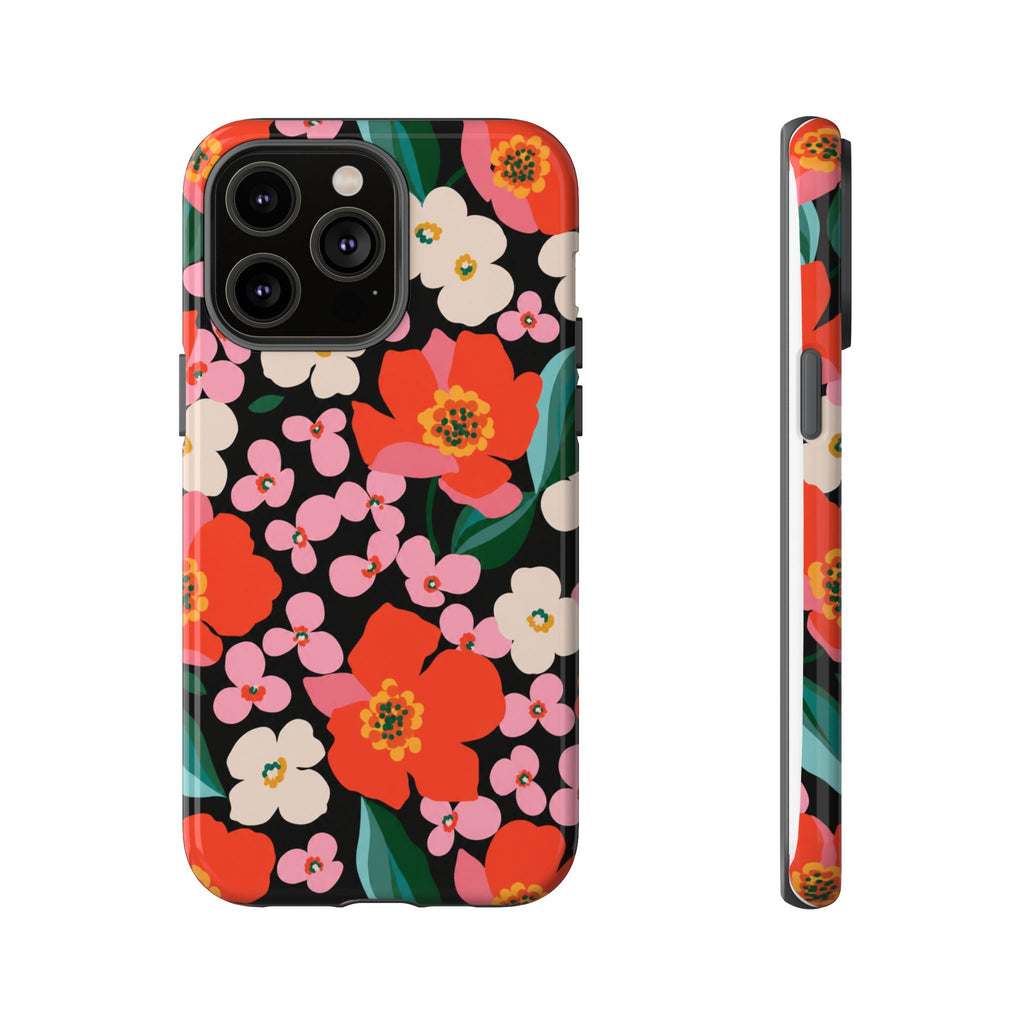 Bold Retro Floral Tough Case