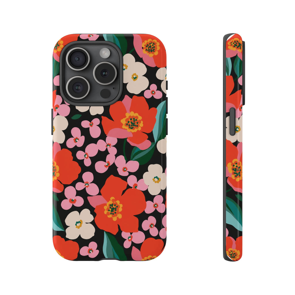 Bold Retro Floral Tough Case
