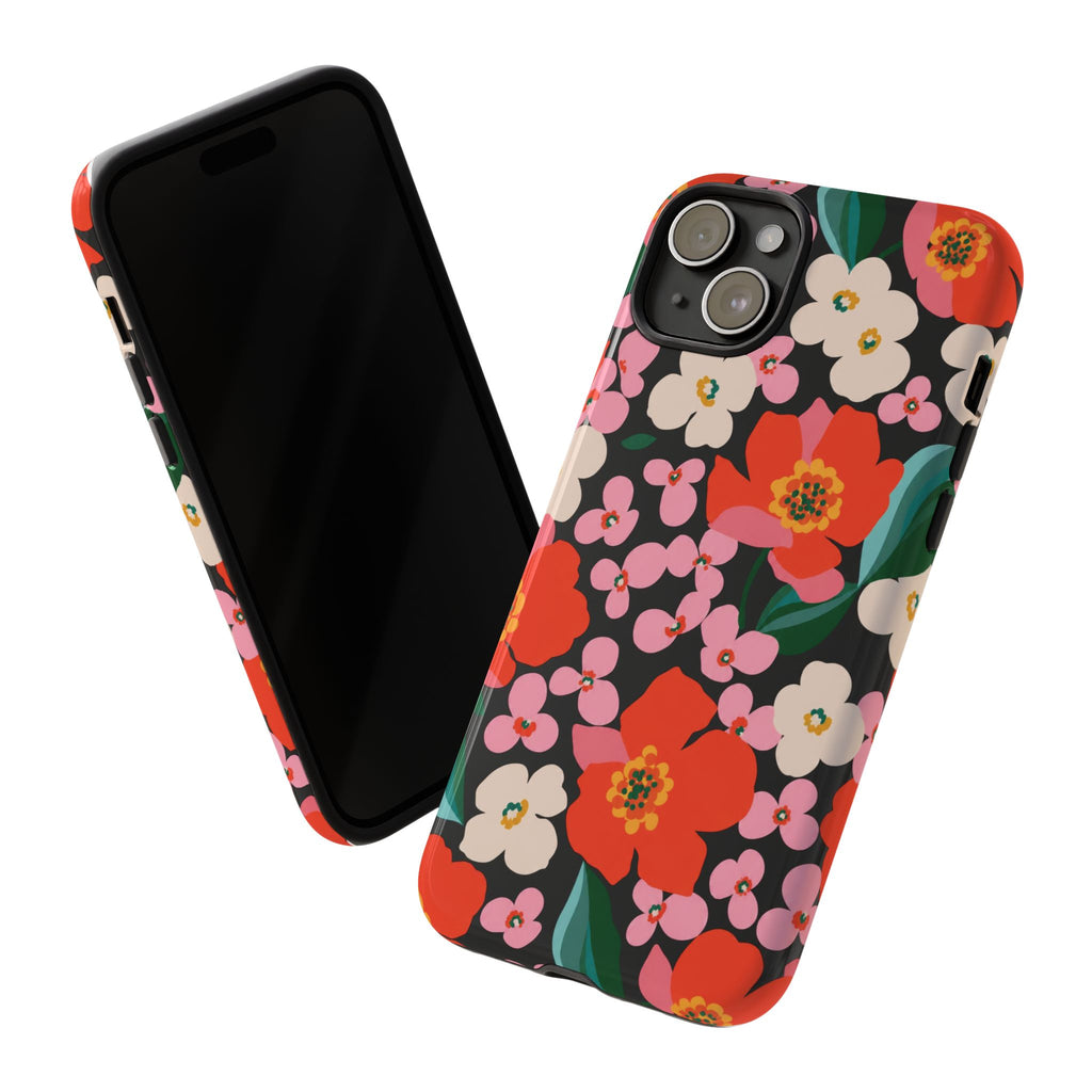 Bold Retro Floral Tough Case