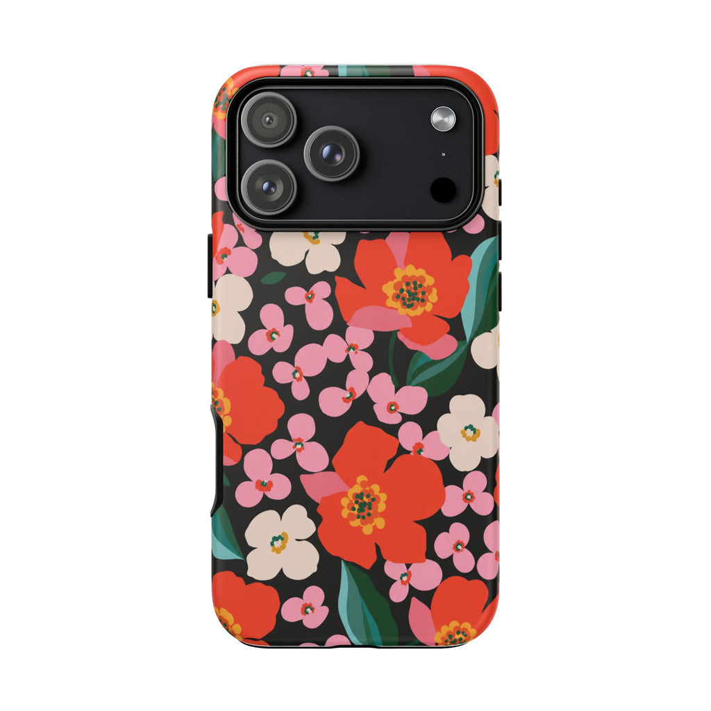 Bold Retro Floral Tough Case