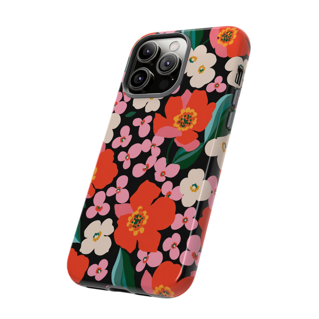 Bold Retro Floral Tough Case