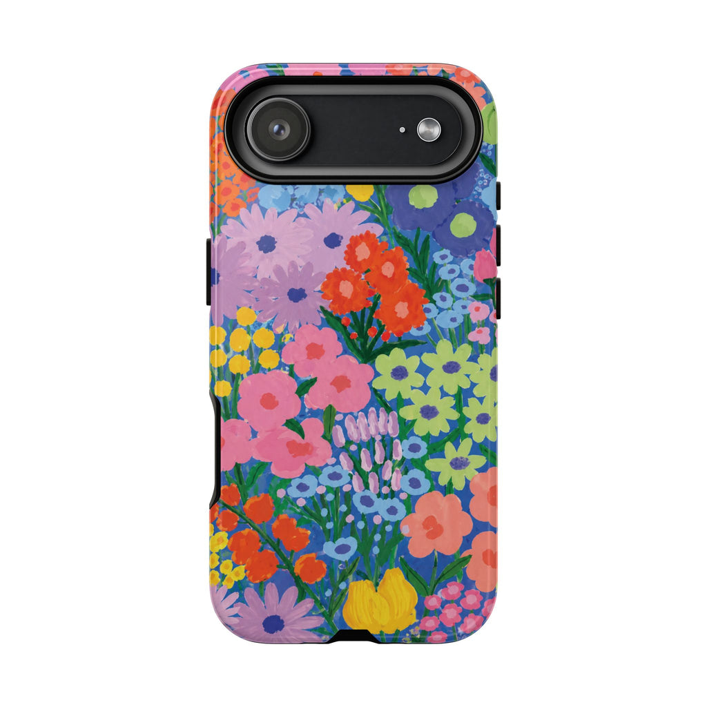 Colorful Floral Pattern Cute Aesthetic Tough Case