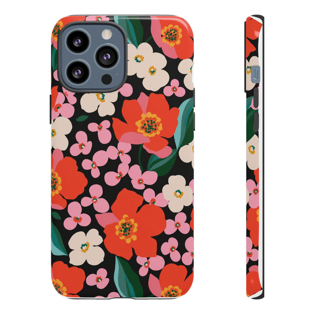 Bold Retro Floral Tough Case