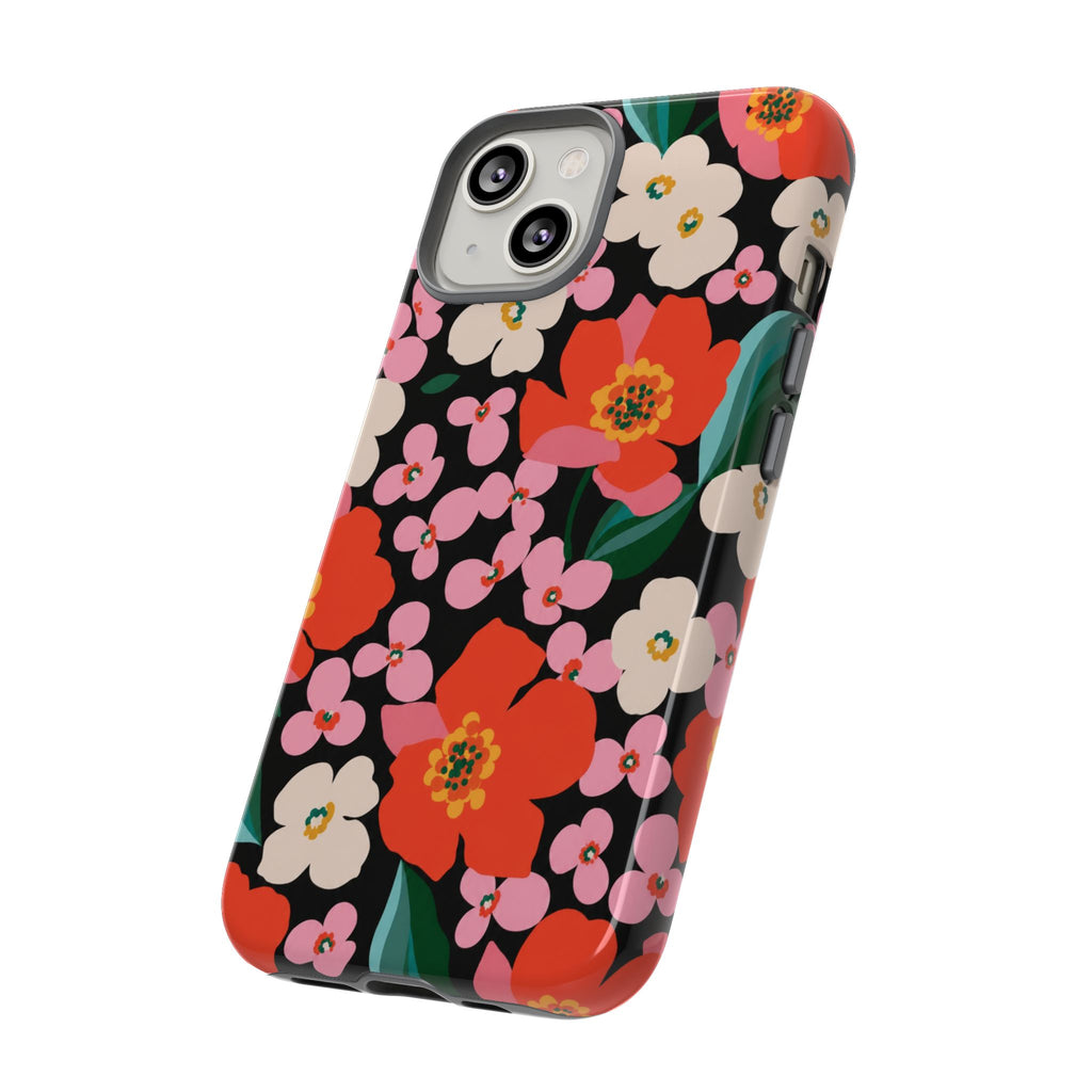 Bold Retro Floral Tough Case