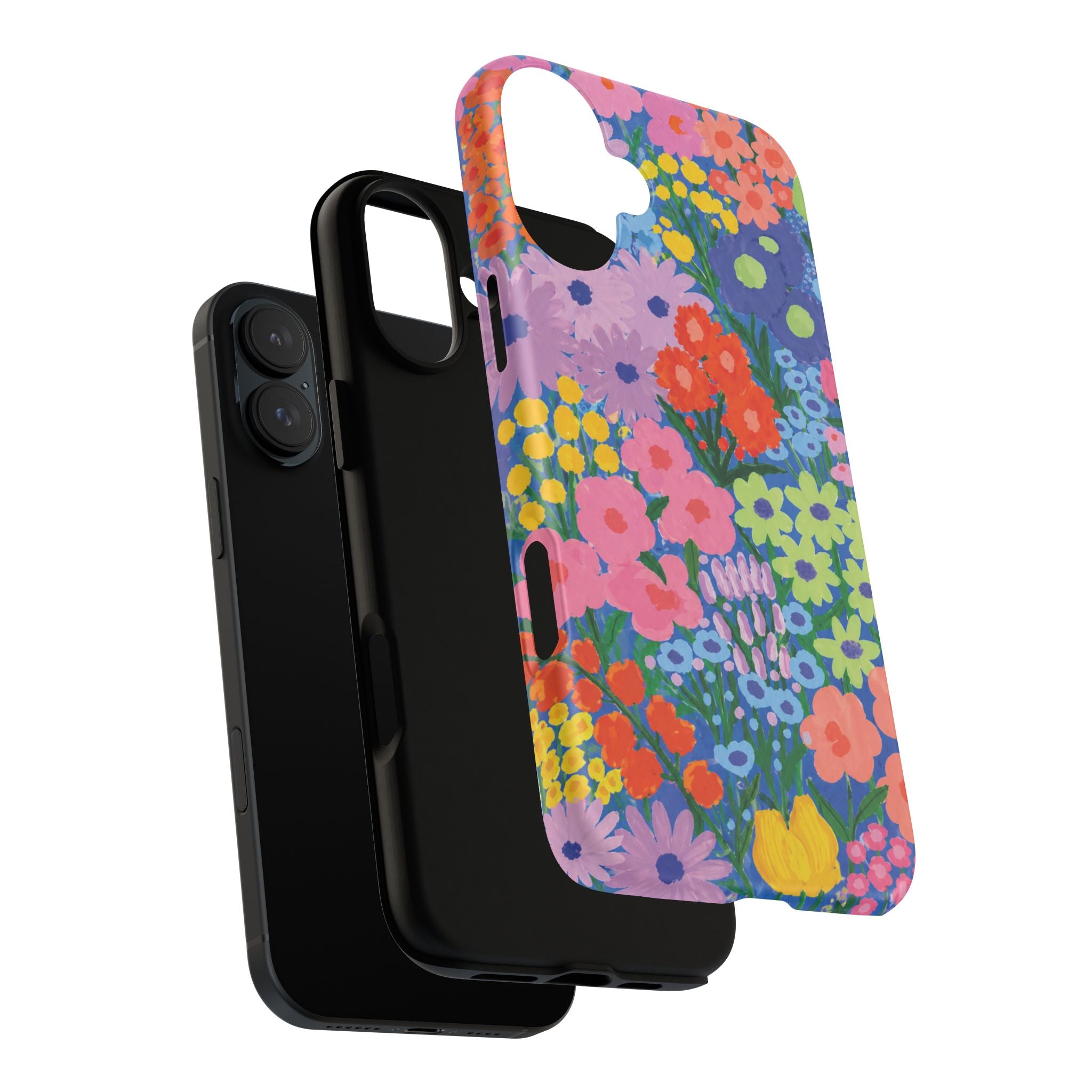 Colorful Floral Pattern Cute Aesthetic Tough Case