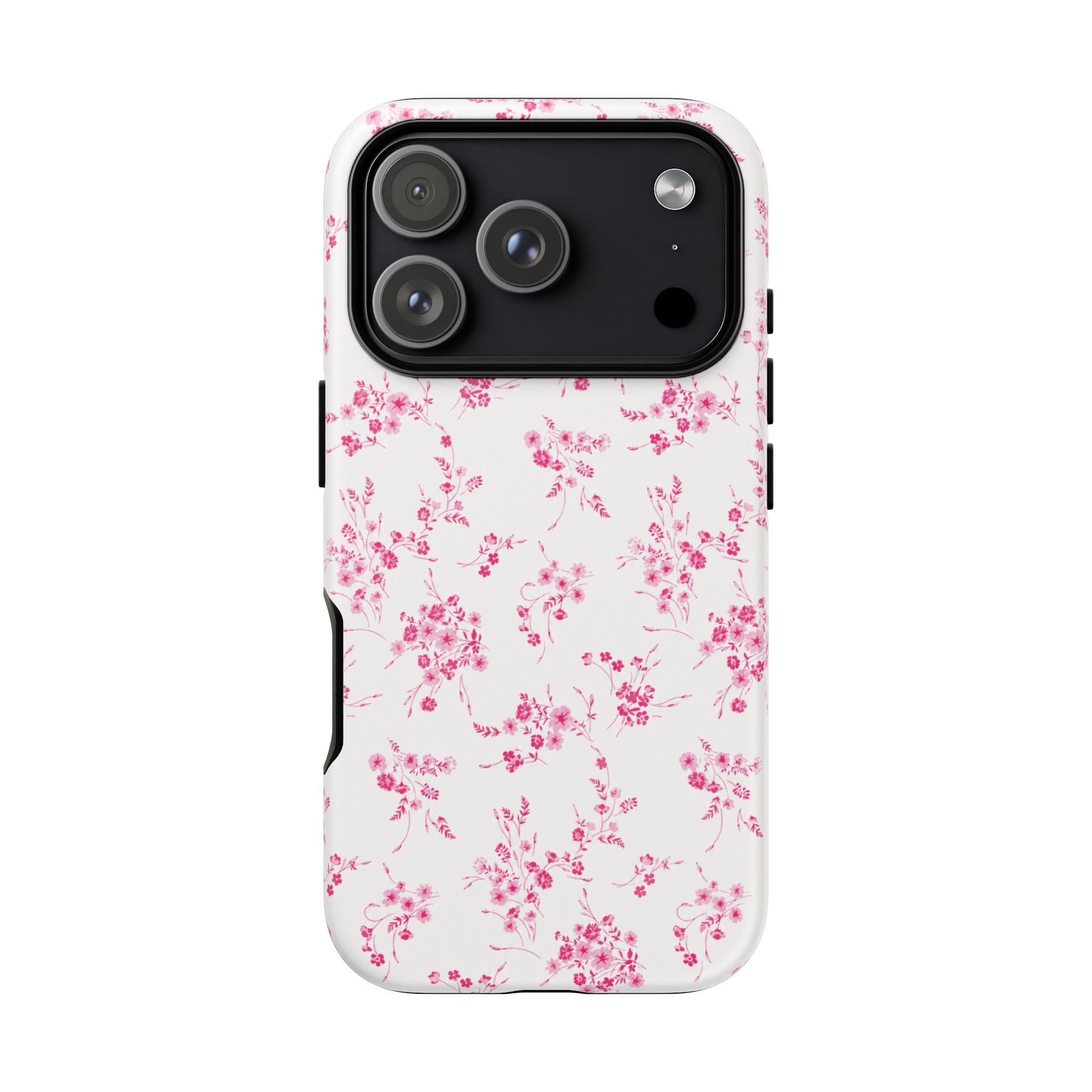 Burgundy Ditsy Floral Tough Case