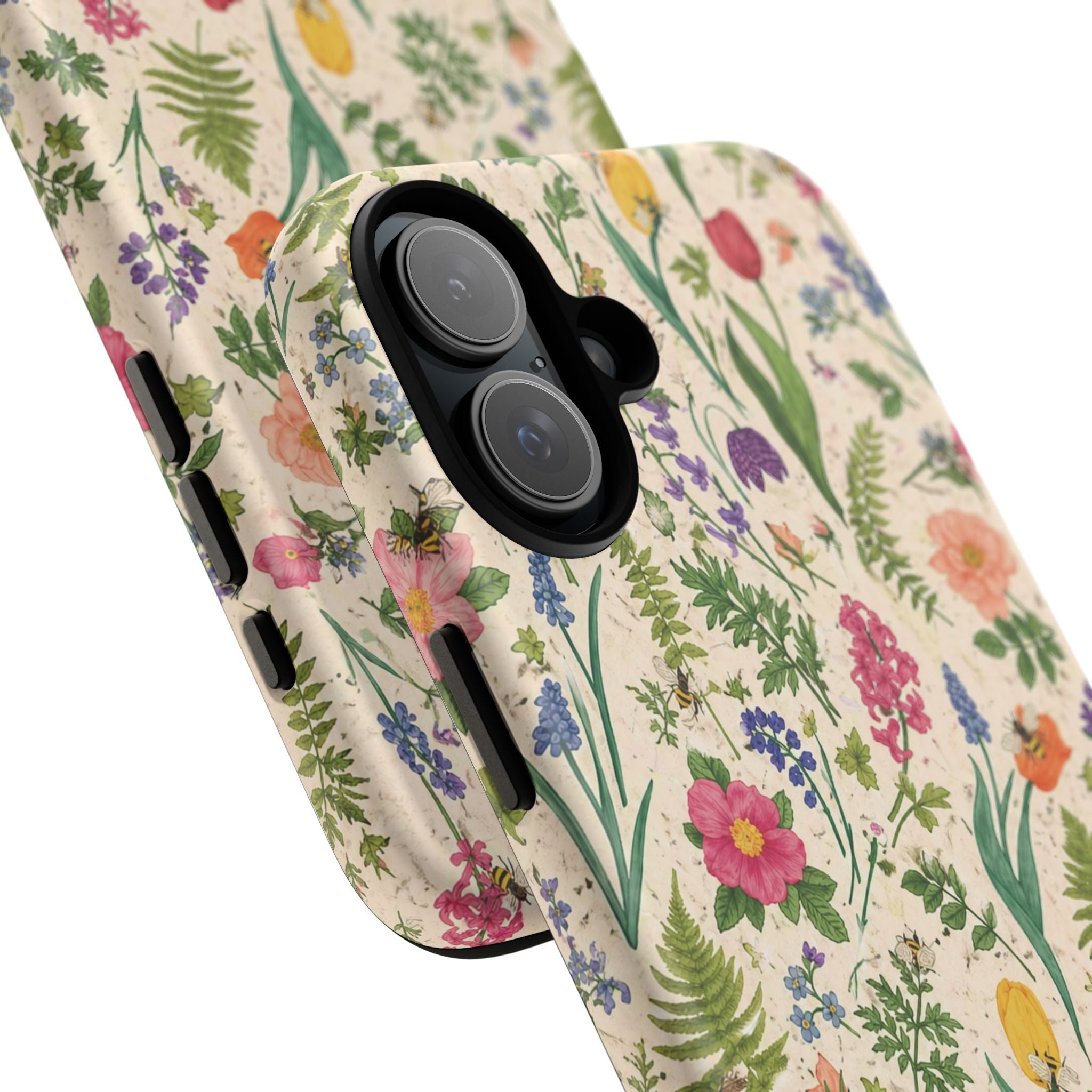 Spring Floral & Bee Pattern Tough Case
