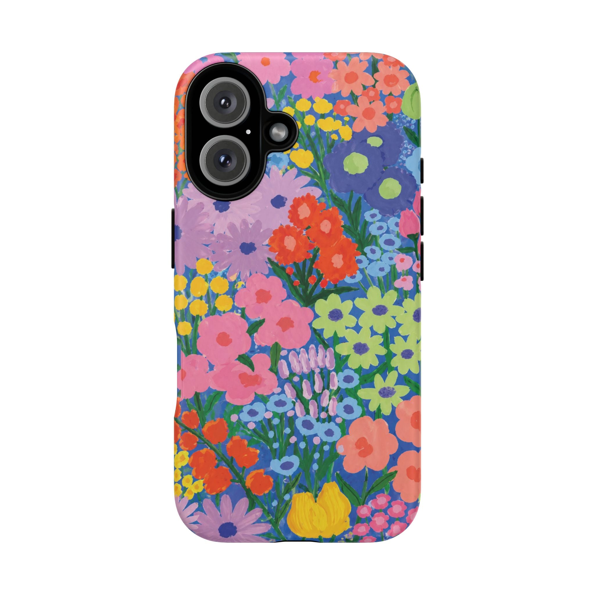 Colorful Floral Pattern Cute Aesthetic Tough Case