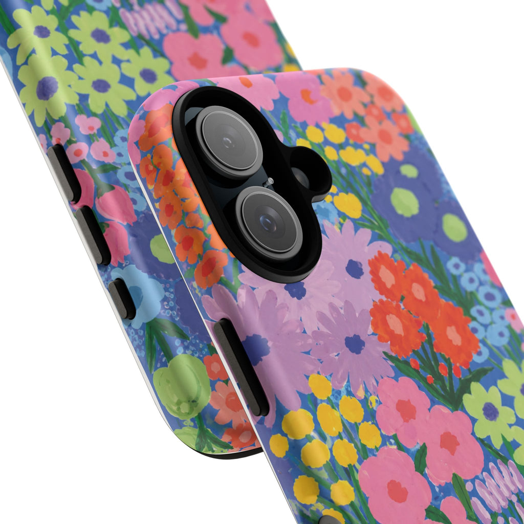Colorful Floral Pattern Cute Aesthetic Tough Case