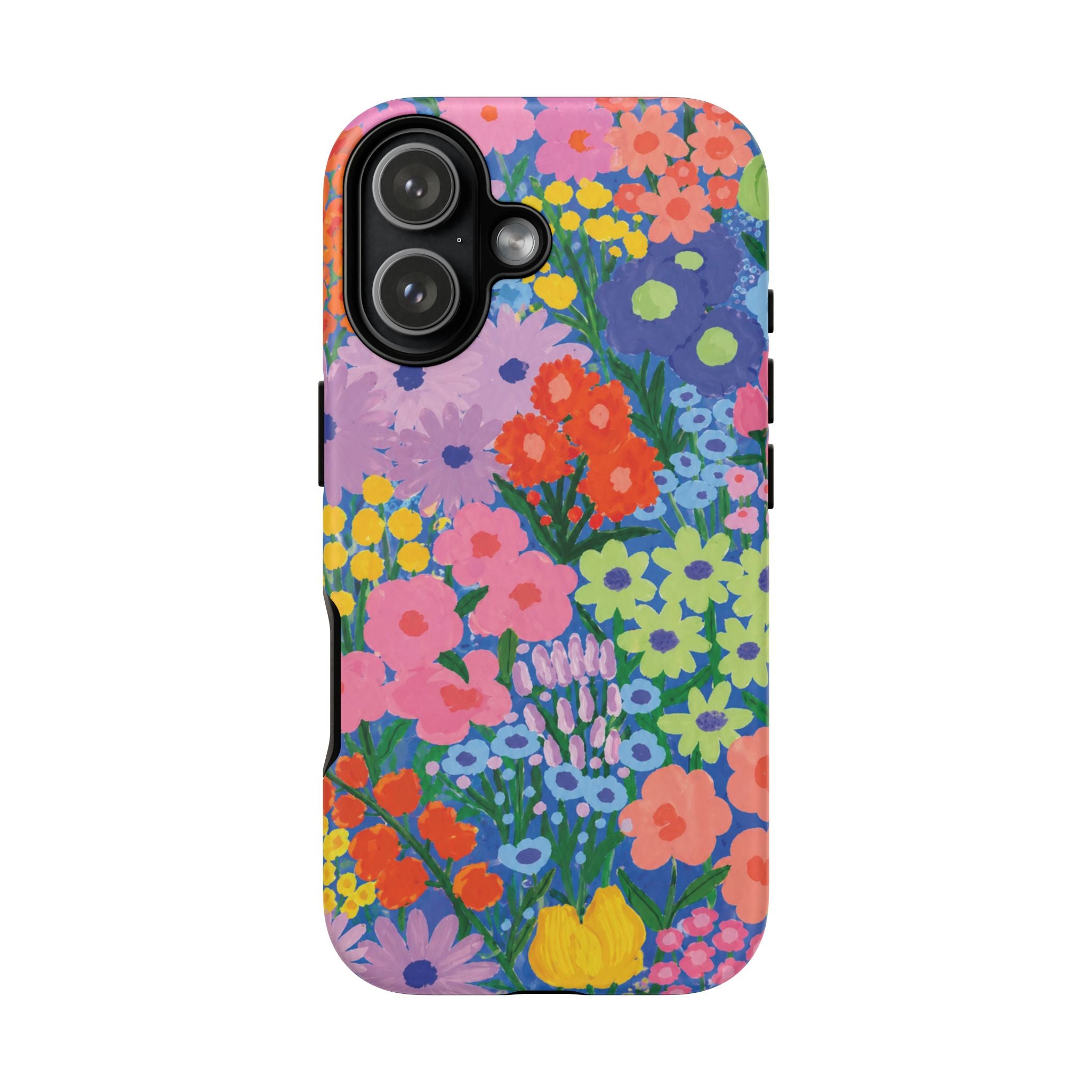 Colorful Floral Pattern Cute Aesthetic Tough Case