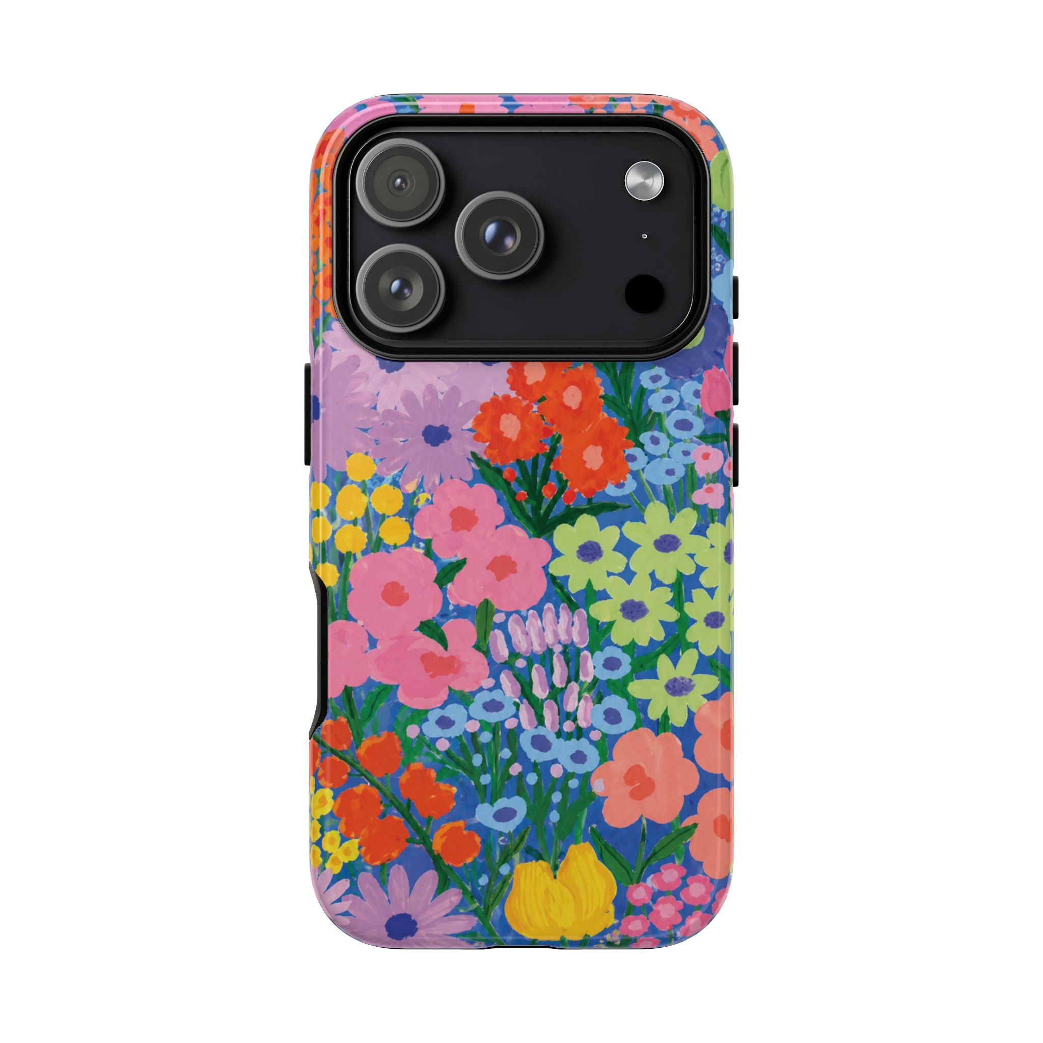 Colorful Floral Pattern Cute Aesthetic Tough Case