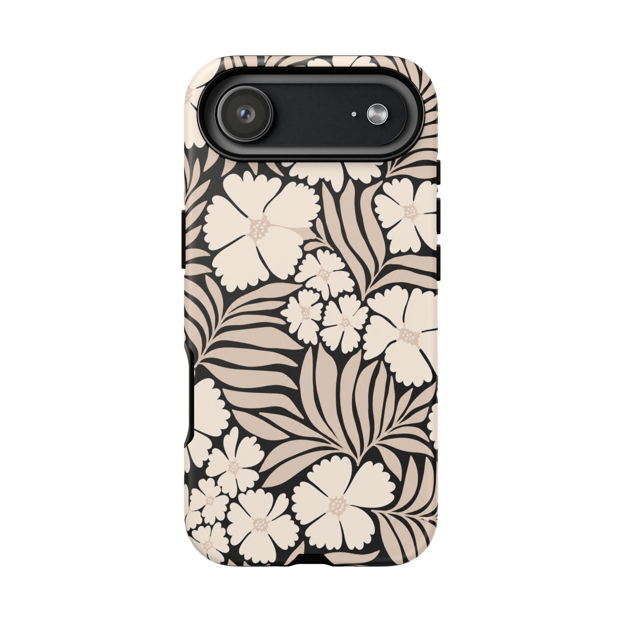 Neutral Floral Silhouette Tough Case