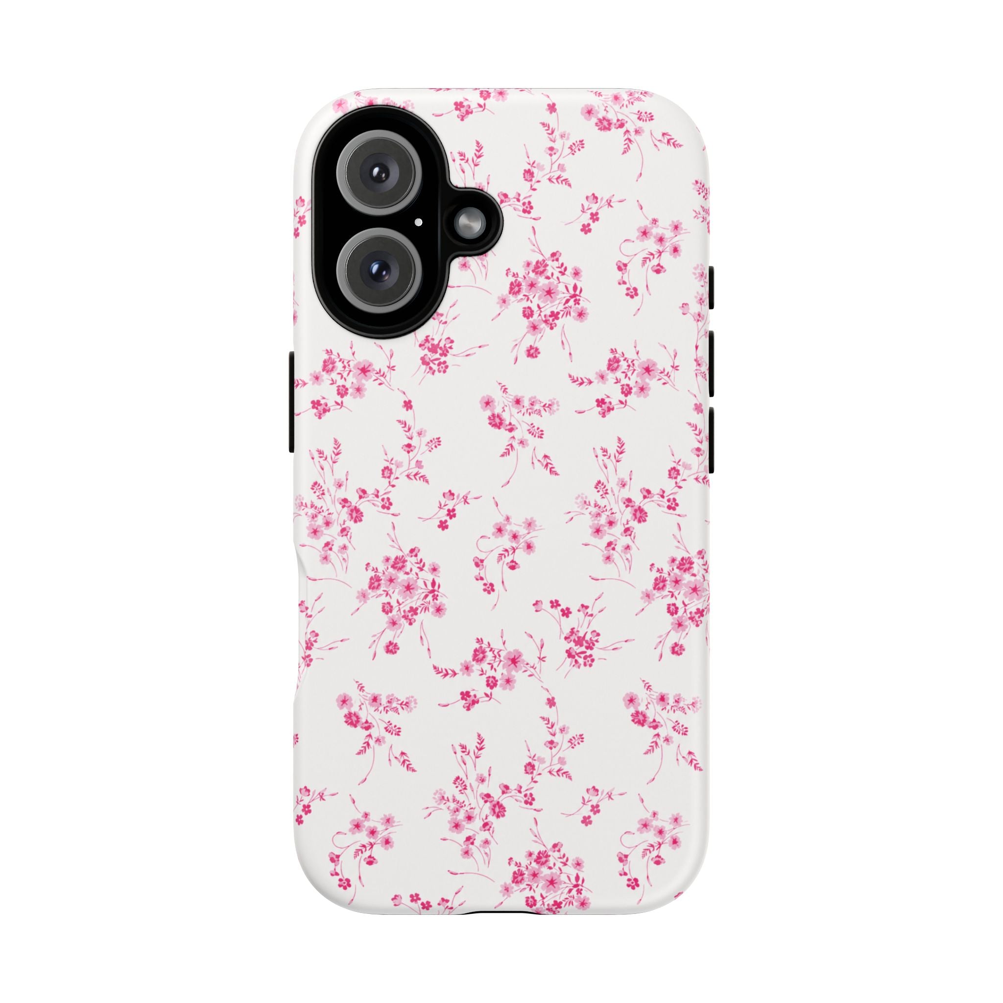 Burgundy Ditsy Floral Tough Case