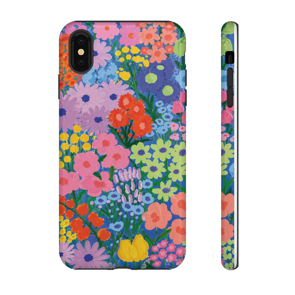 Colorful Floral Pattern Cute Aesthetic Tough Case