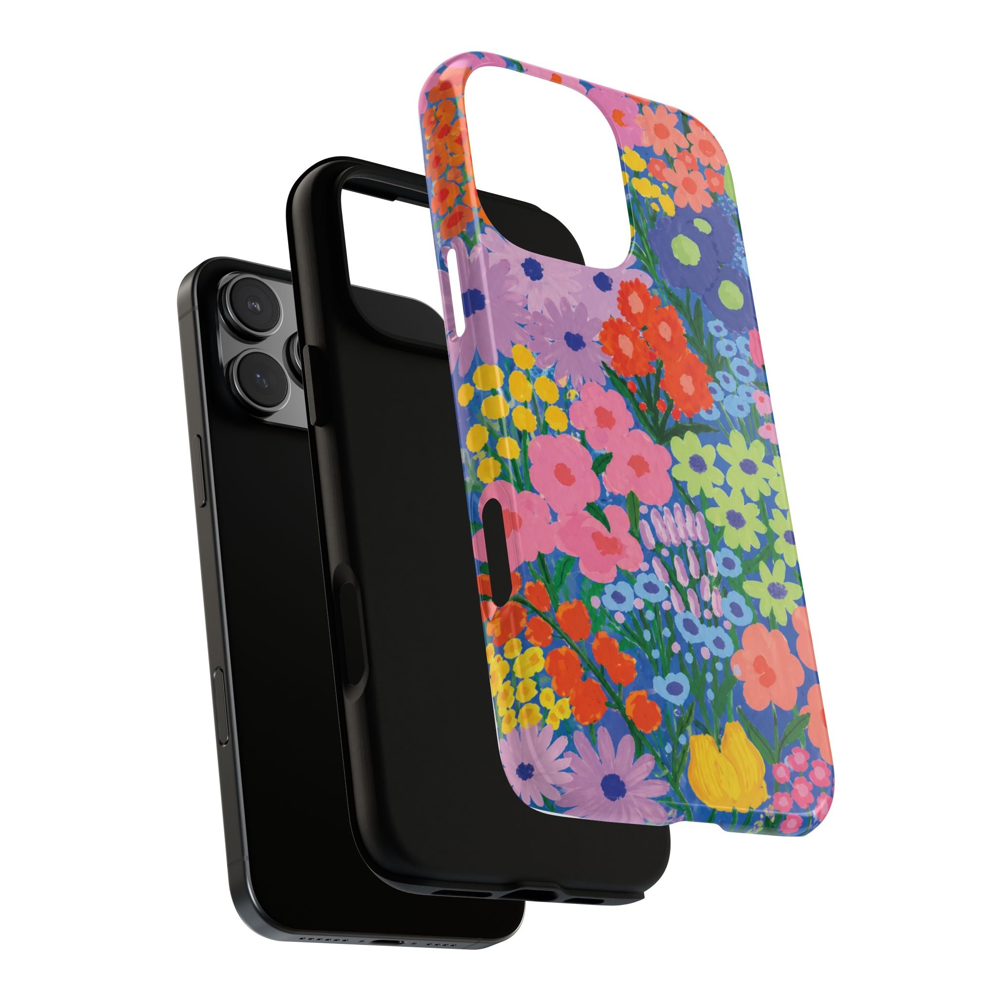 Colorful Floral Pattern Cute Aesthetic Tough Case