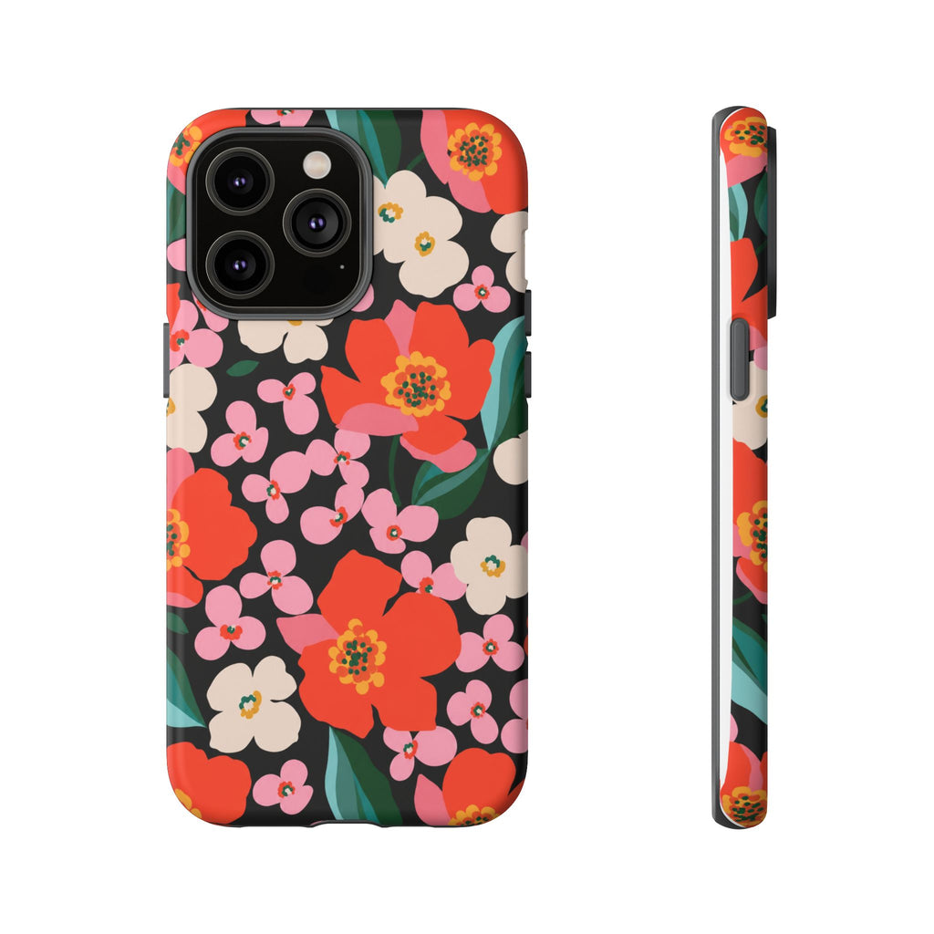 Bold Retro Floral Tough Case