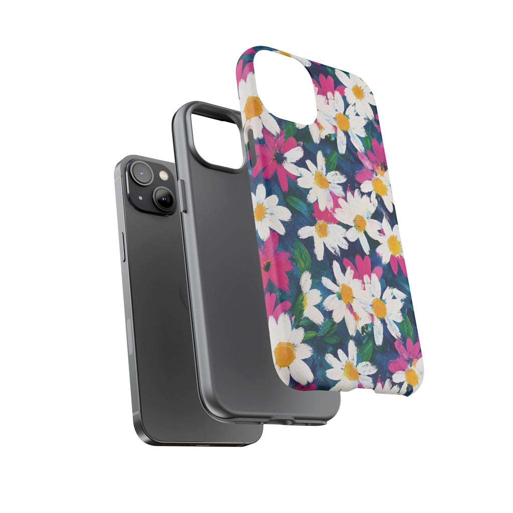 Painted Daisy Floral Tough Case
