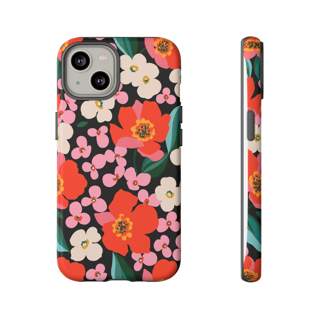 Bold Retro Floral Tough Case