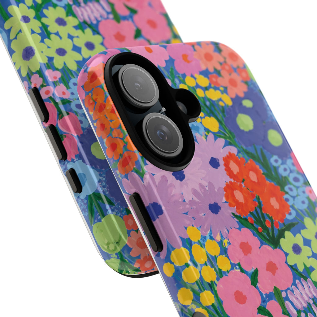 Colorful Floral Pattern Cute Aesthetic Tough Case