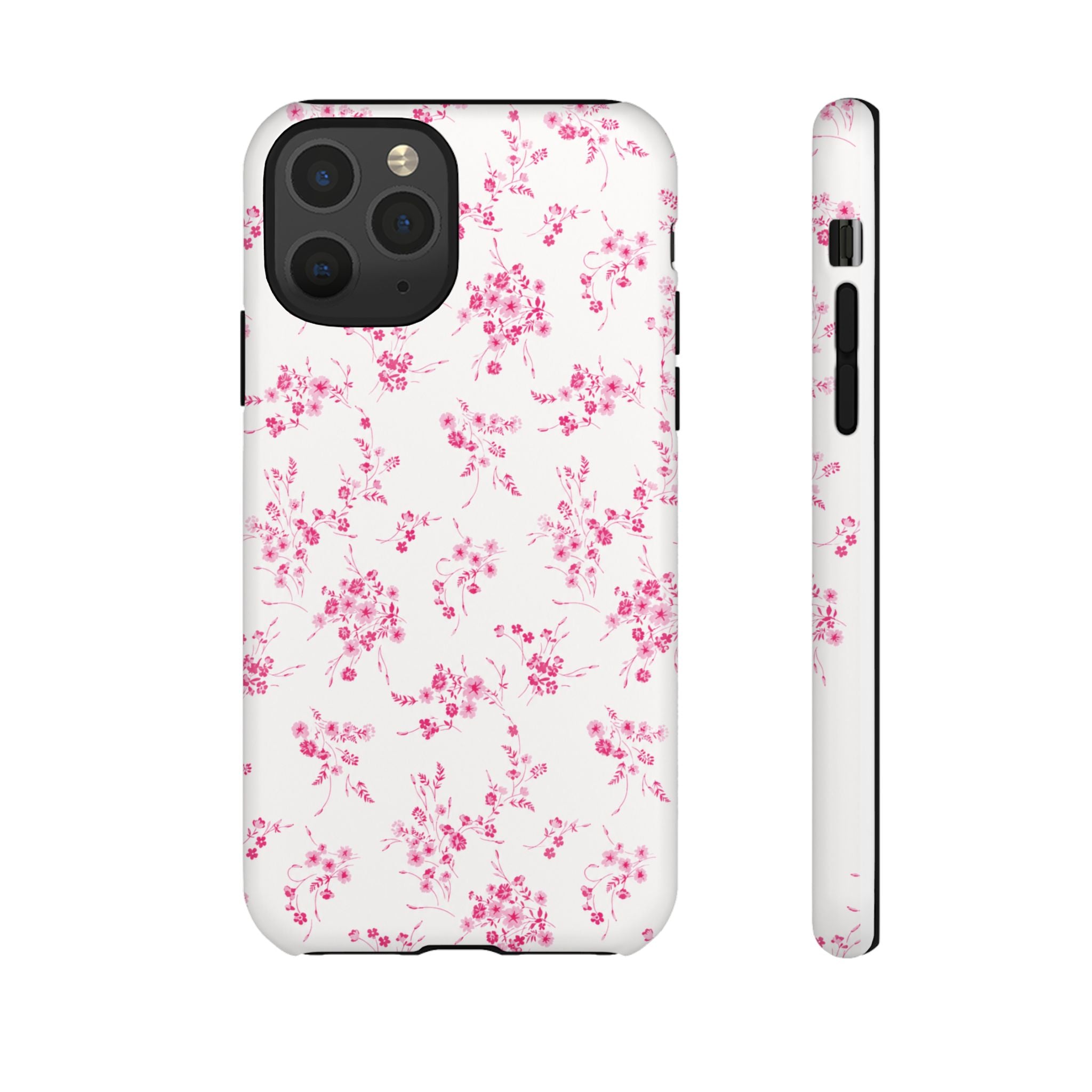 Burgundy Ditsy Floral Tough Case