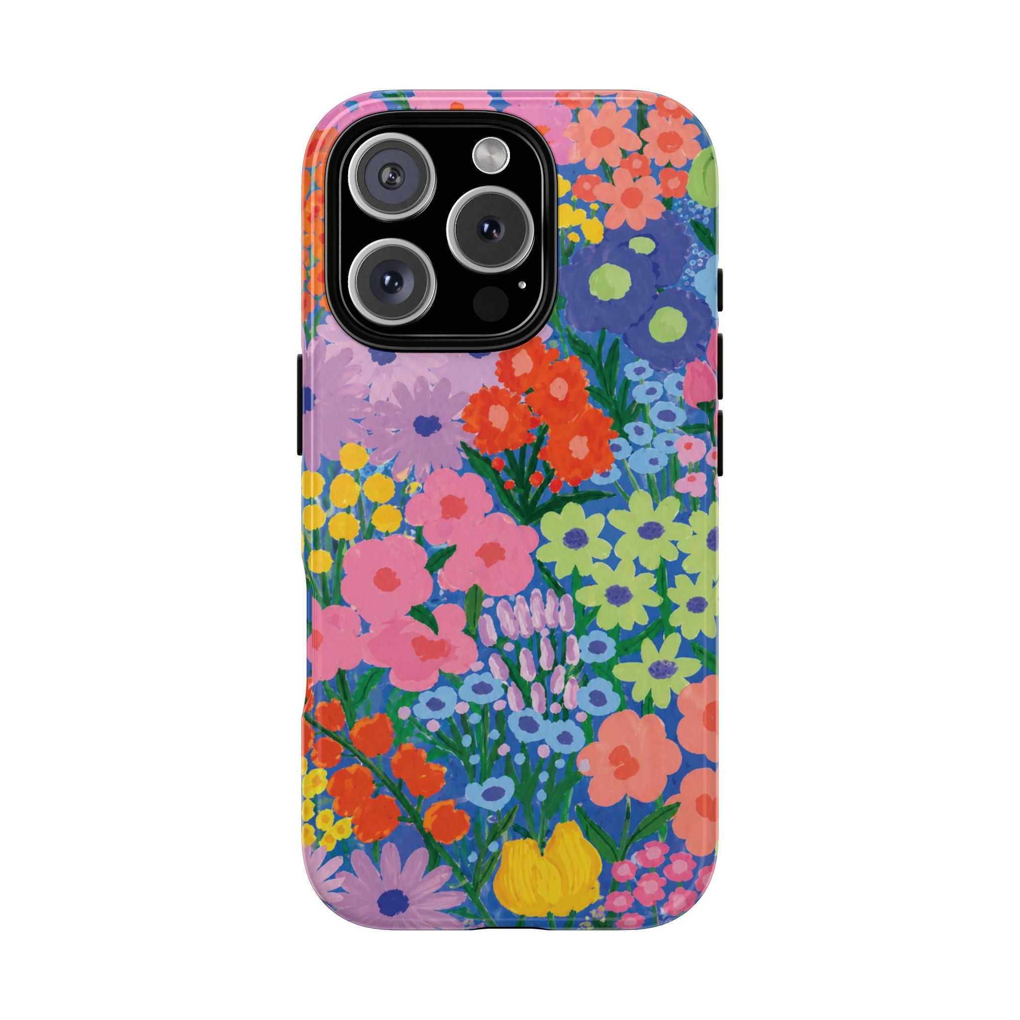Colorful Floral Pattern Cute Aesthetic Tough Case