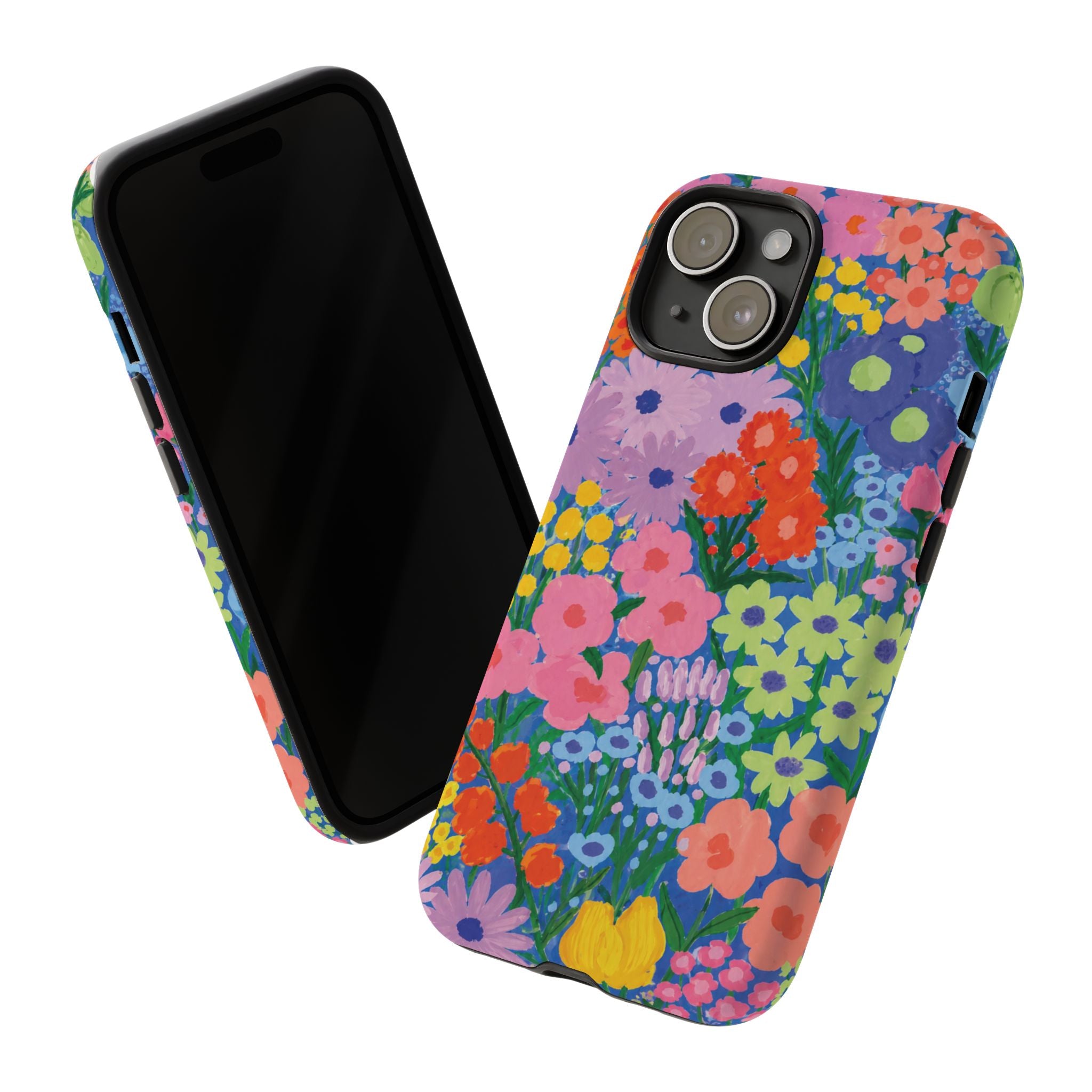 Colorful Floral Pattern Cute Aesthetic Tough Case