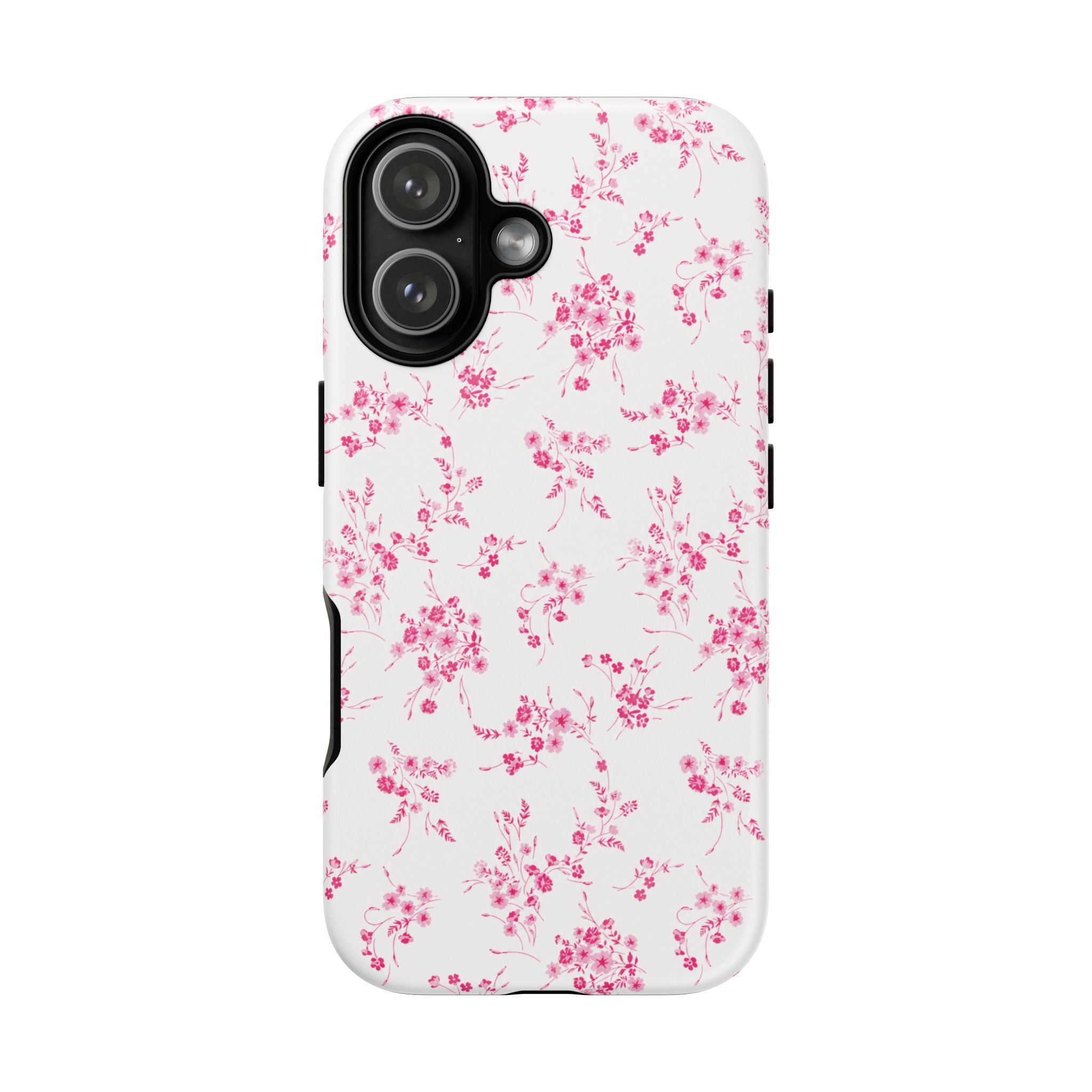 Burgundy Ditsy Floral Tough Case