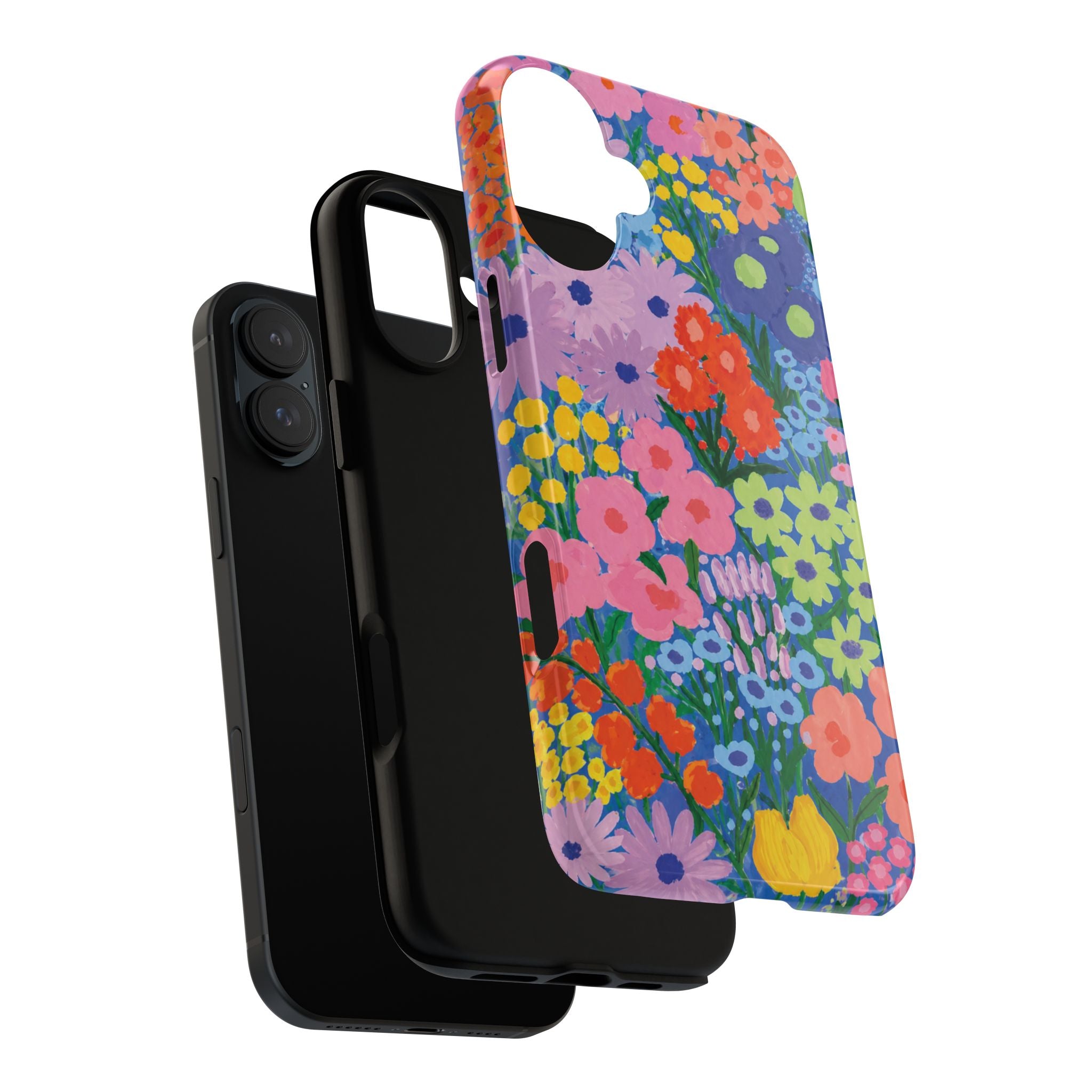 Colorful Floral Pattern Cute Aesthetic Tough Case