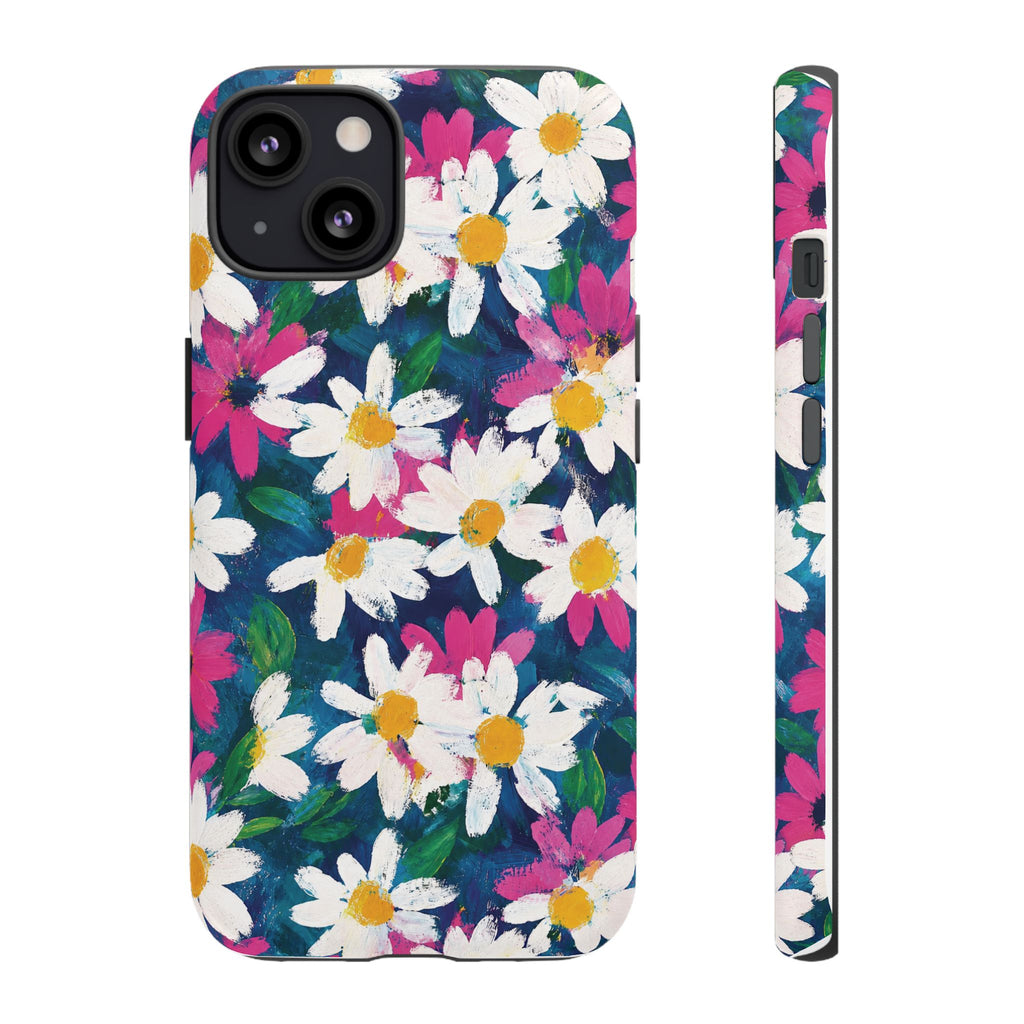 Painted Daisy Floral Tough Case